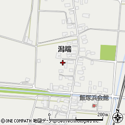 秋田県潟上市飯田川飯塚潟端75周辺の地図