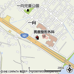 秋田県男鹿市船越一向64周辺の地図
