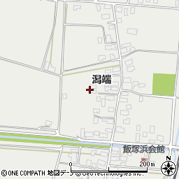 秋田県潟上市飯田川飯塚潟端76周辺の地図