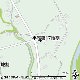 岩手県八幡平市平笠第１７地割周辺の地図