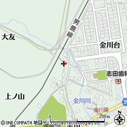 秋田県男鹿市船川港金川大友54周辺の地図