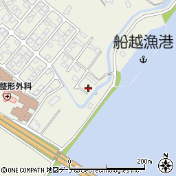 秋田県男鹿市船越一向234-1周辺の地図