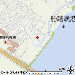 秋田県男鹿市船越一向235周辺の地図