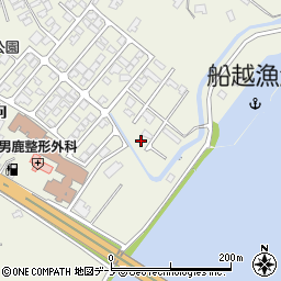 秋田県男鹿市船越一向241-2周辺の地図