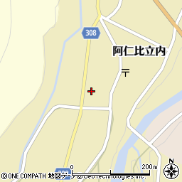 秋田県北秋田市阿仁比立内前田表6-4周辺の地図