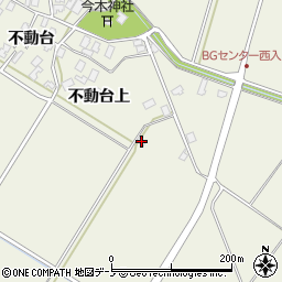 秋田県潟上市天王不動台4周辺の地図