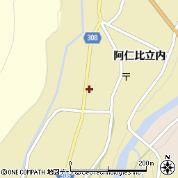 秋田県北秋田市阿仁比立内前田表5周辺の地図