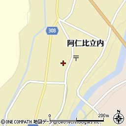 秋田県北秋田市阿仁比立内前田表56周辺の地図