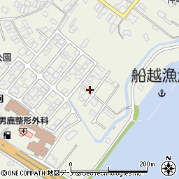 秋田県男鹿市船越一向268周辺の地図