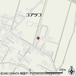 秋田県潟上市天王コアツコ周辺の地図