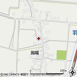 秋田県潟上市飯田川飯塚潟端35周辺の地図