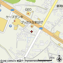 秋田県男鹿市船越内子358-18周辺の地図