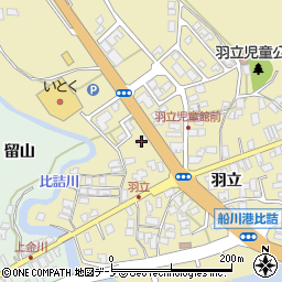秋田県男鹿市船川港比詰大巻191周辺の地図