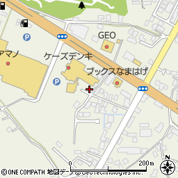 秋田県男鹿市船越内子358-12周辺の地図