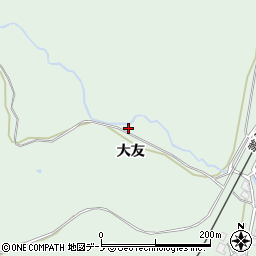 秋田県男鹿市船川港金川大友30周辺の地図