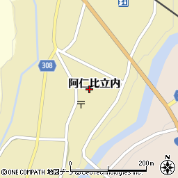 秋田県北秋田市阿仁比立内前田表49-5周辺の地図