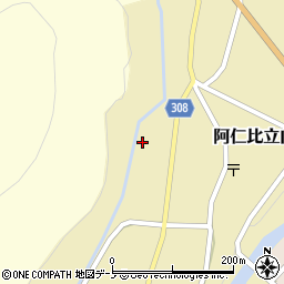 秋田県北秋田市阿仁比立内前田表30周辺の地図