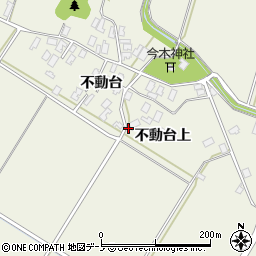秋田県潟上市天王不動台上周辺の地図