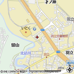 秋田県男鹿市船川港比詰大巻188-1周辺の地図
