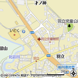 秋田県男鹿市船川港比詰大巻183周辺の地図
