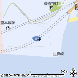 生鼻崎トンネル周辺の地図