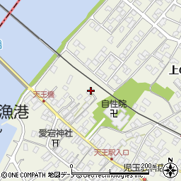 秋田県潟上市天王一向242周辺の地図