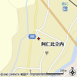 秋田県北秋田市阿仁比立内前田表41周辺の地図