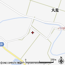 秋田県南秋田郡井川町大麦向村周辺の地図