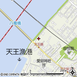 秋田県潟上市天王一向244周辺の地図