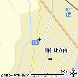 秋田県北秋田市阿仁比立内前田表41-2周辺の地図