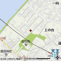秋田県潟上市天王一向227-128周辺の地図