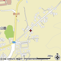 秋田県男鹿市船川港比詰餅ケ沢26-8周辺の地図