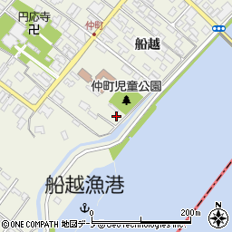 秋田県男鹿市船越船越435-3周辺の地図
