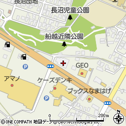 秋田県男鹿市船越内子104周辺の地図