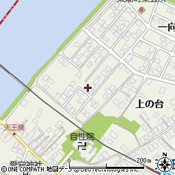 秋田県潟上市天王一向227-100周辺の地図