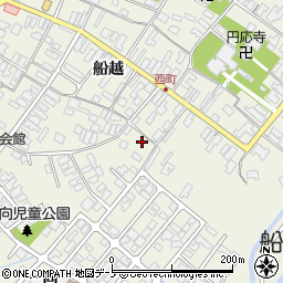 秋田県男鹿市船越一向91-1周辺の地図