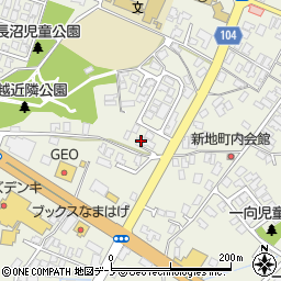 秋田県男鹿市船越内子44周辺の地図