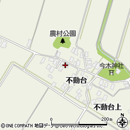 秋田県潟上市天王不動台周辺の地図