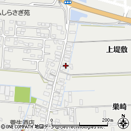 秋田県潟上市飯田川飯塚飯塚88周辺の地図