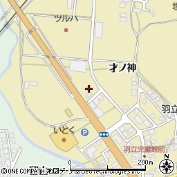 秋田県男鹿市船川港比詰大巻145-4周辺の地図