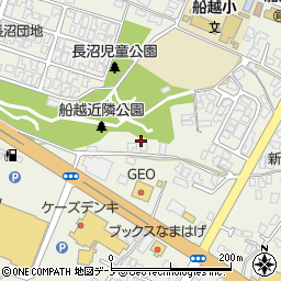 秋田県男鹿市船越内子6周辺の地図