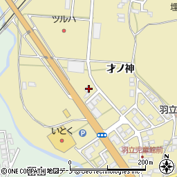 秋田県男鹿市船川港比詰大巻周辺の地図
