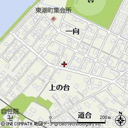 秋田県潟上市天王一向11-66周辺の地図