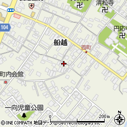 秋田県男鹿市船越一向3-1周辺の地図