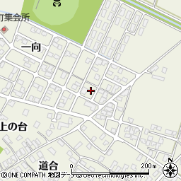 秋田県潟上市天王一向30周辺の地図