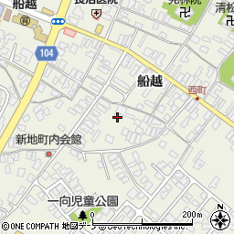 秋田県男鹿市船越一向6周辺の地図