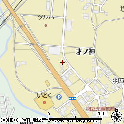 秋田県男鹿市船川港比詰大巻145-3周辺の地図
