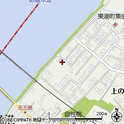 秋田県潟上市天王一向227-74周辺の地図