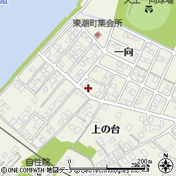 秋田県潟上市天王一向225周辺の地図
