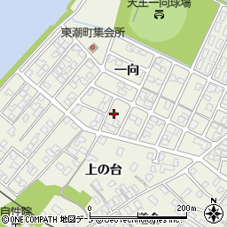 秋田県潟上市天王一向11-64周辺の地図